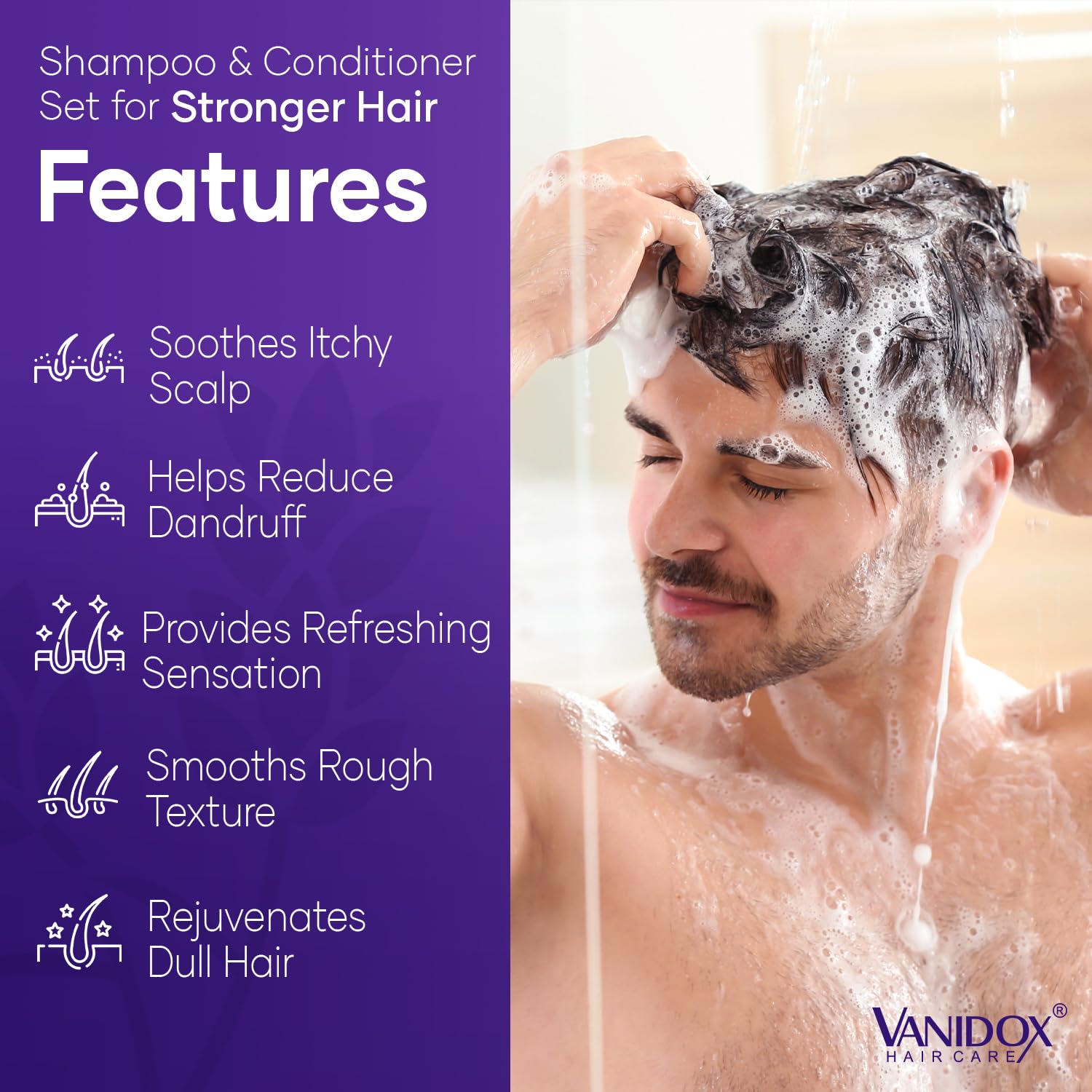 Tea Tree Shampoo and Conditioner Set with Lavender and Mint | DHT Blockers | With 100% Pure Tea Tree Oil for Itchy, Dry Scalp | Sulfate & Paraben Free | For Men & Women | 16 fl oz Each - Image 3