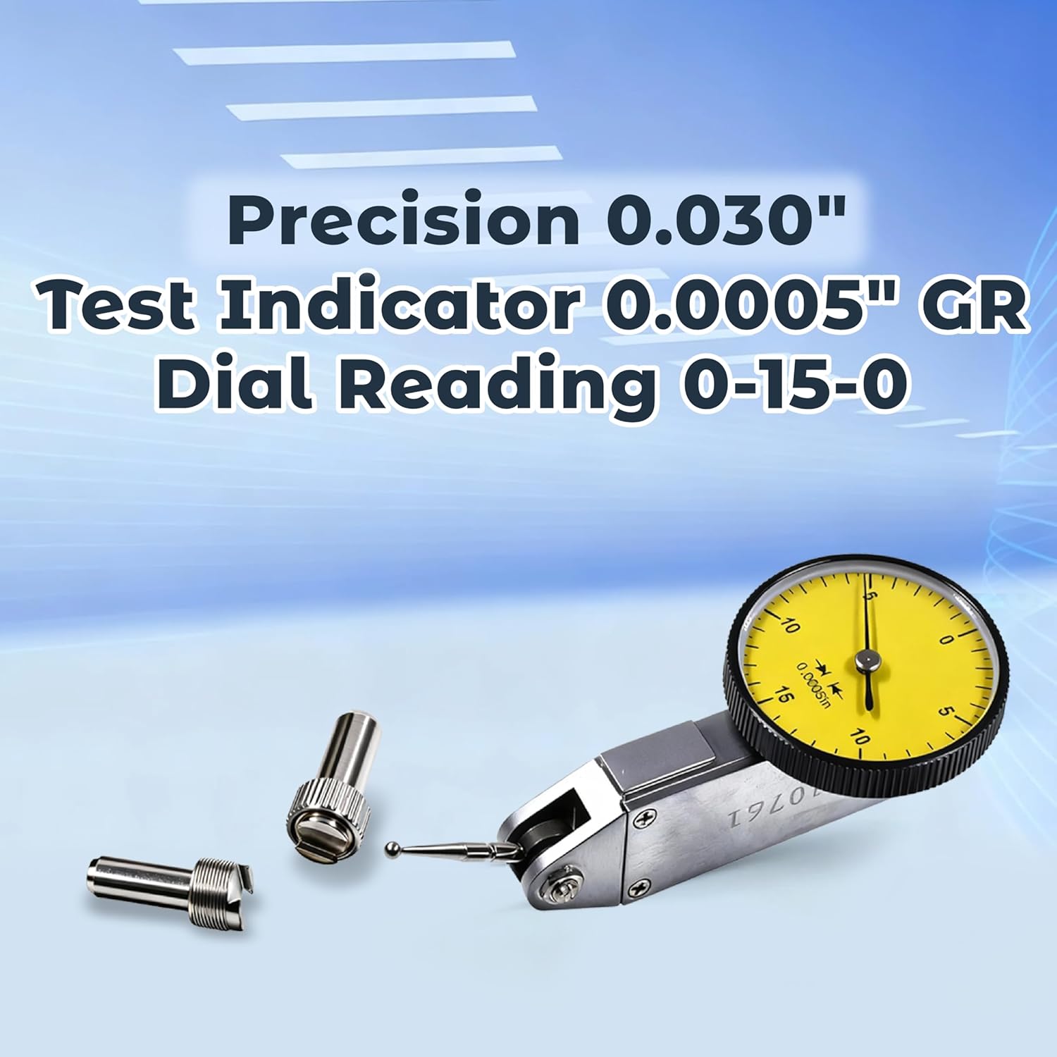 HGC Precision Yellow 0.030" Test Indicator 0. 0005" GR Dial Reading 0-15-0 New