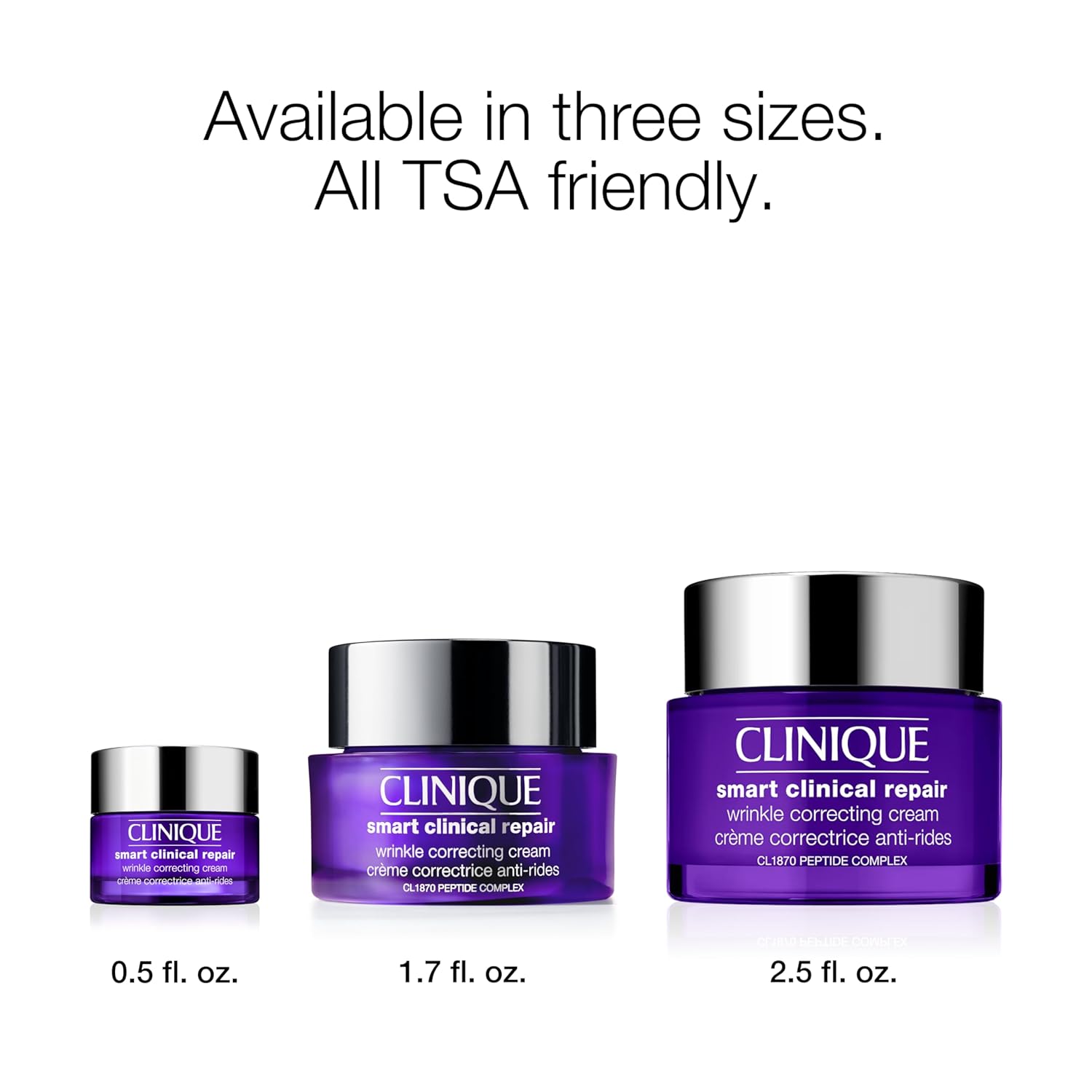 Clinique Smart Clinical Repair Wrinkle Correcting Anti Aging Face Cream With Hyaluronic Acid + Peptides For All Skin Types | Hydrating