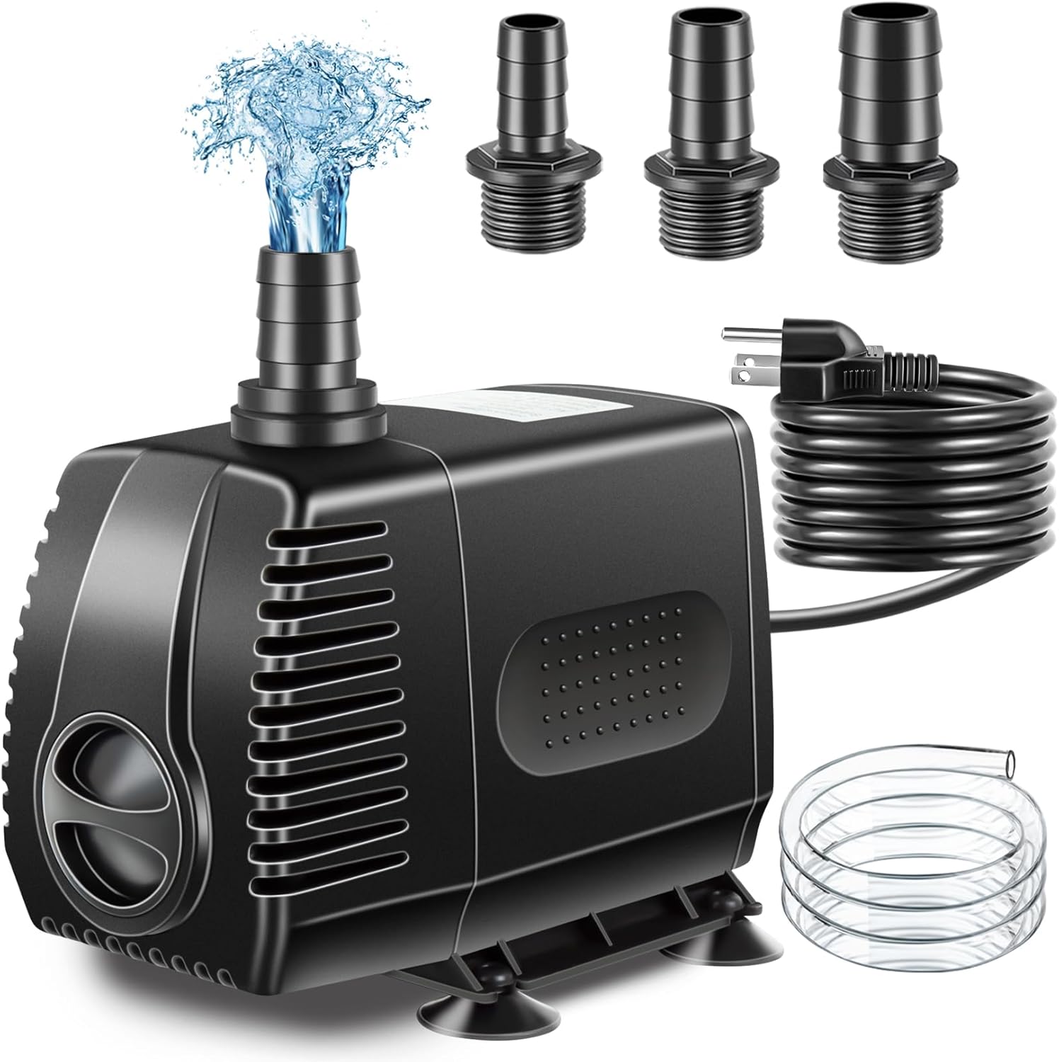pamaner Submersible Pump, Small Fountain Pump with Tubing