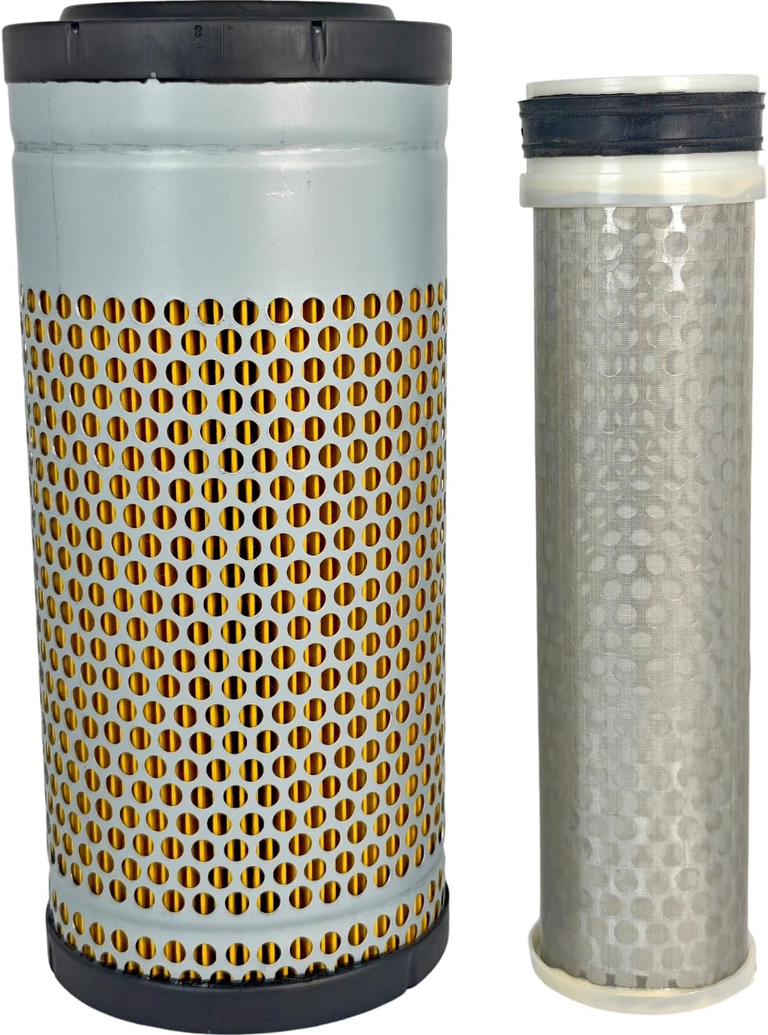 XYZIL Maintenance Filter Kit AT534507 Compatible with John Deere 30 P 35 P 30G 35G PC4 Compact Excavator Engine Outer Inner Air HYD Oil Fuel Filter FYD00001540R FYD00000374 MIU800645 4294130 AT308568