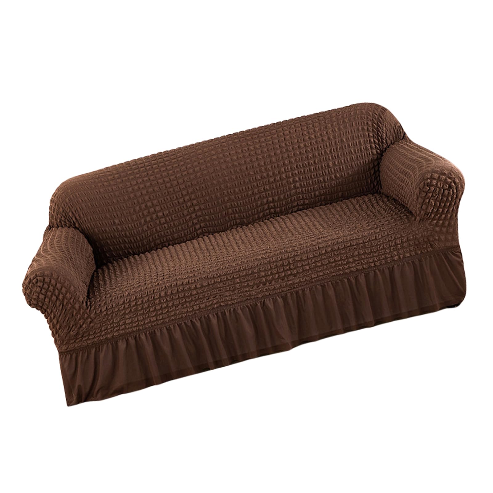 Buxuaaaa Seersuckers Sofa Covers Protectors High Elasticitys Sofa Slipcover for 3 Seater Couch Living Space Stretchable Covers