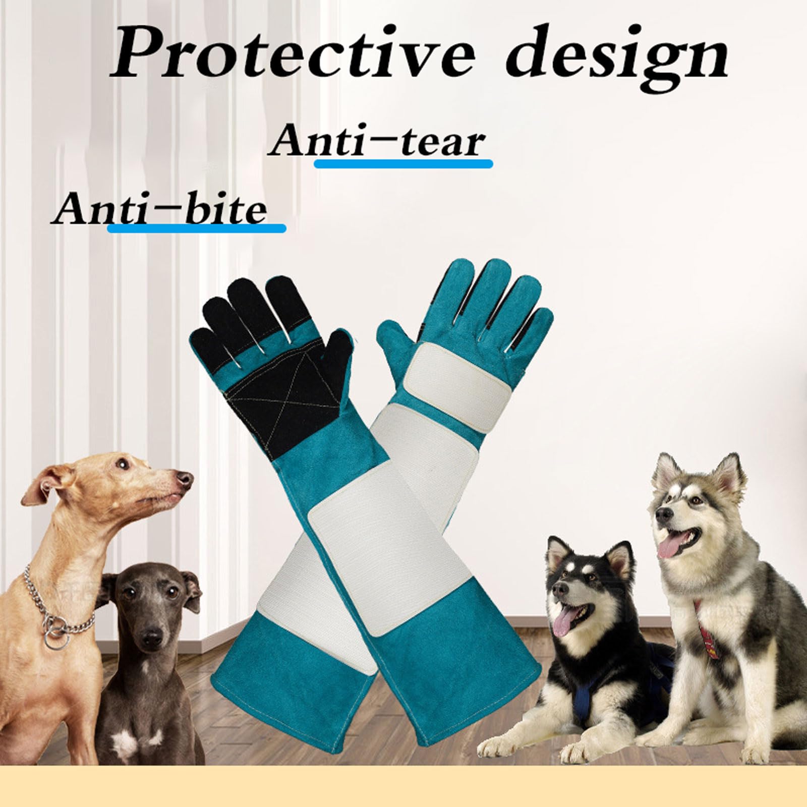 Anti-Morsure De Sécurité Mordre Gants,Gants Anti-Morsure,Gants de Soudure,Gants De Traitement des,Anti-Rayures,Résistant à l'usure,imperméable,imperméable,pour Chat,Chien,Oiseau,bétail