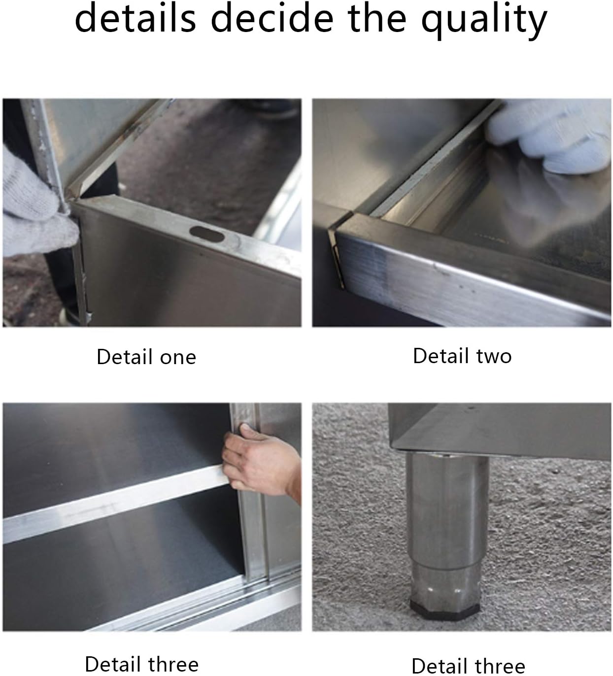 Stainless Steel Workbench 2 Tier Kitchen Workbench Balcony Storage Workbench Used in Schools Kitchens Construction Sites canteens (80 * 60 * 80)