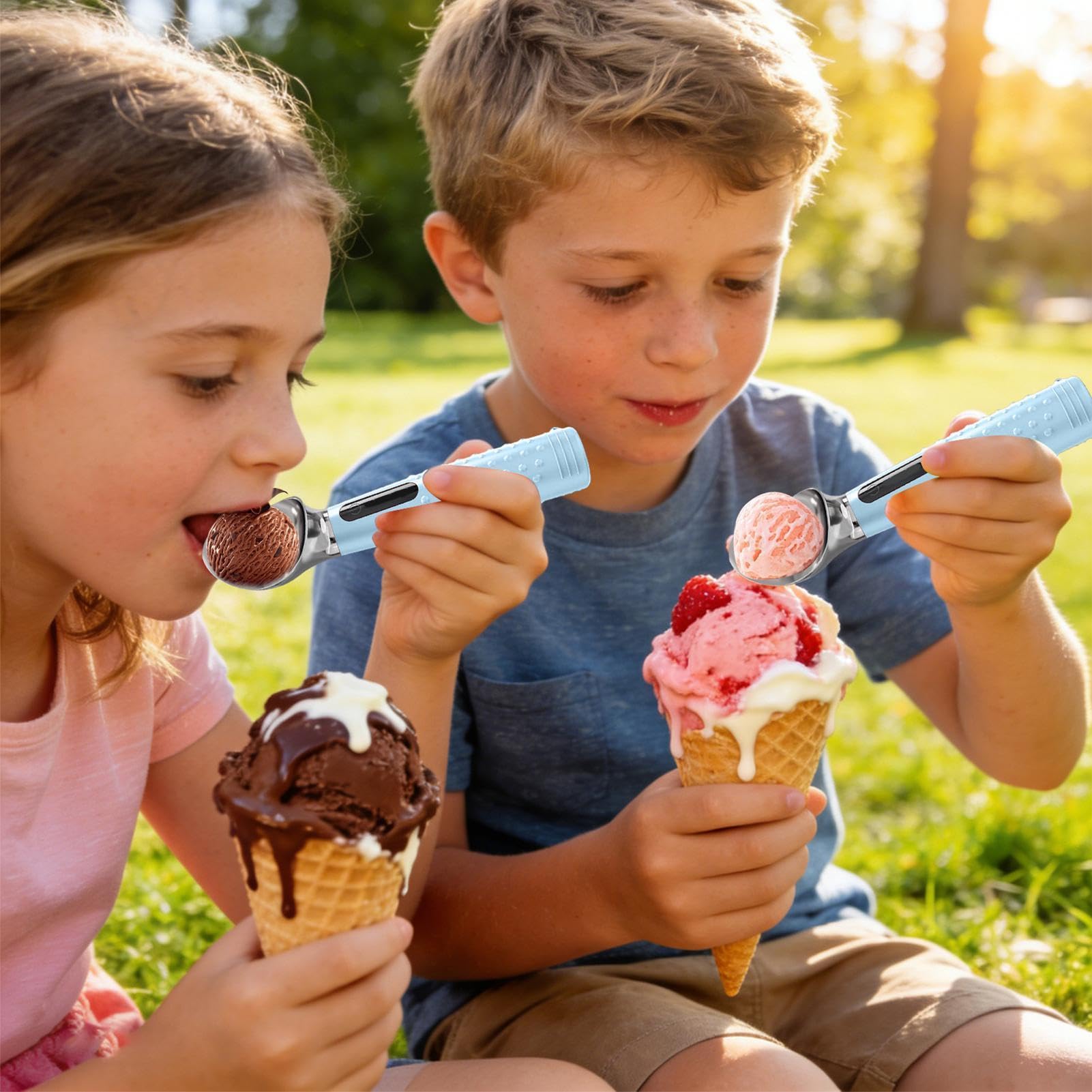 Dosatore per | Servidore elettrico per dessert, cucchiaio per elettrico con riscaldamento - per muffin, torte, pasticceria, caramelle, frutta, uso in casa, residenze