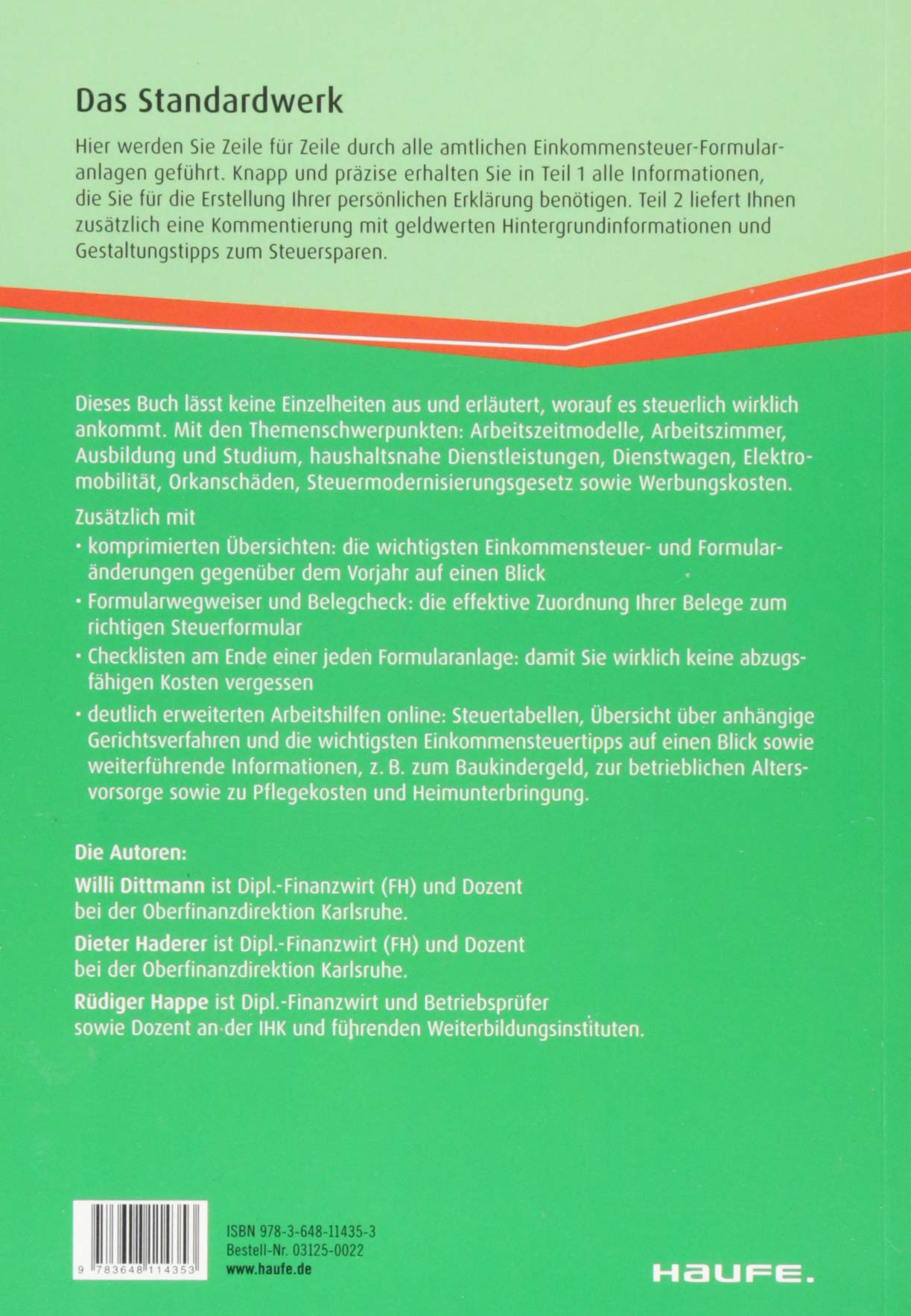 Einkommensteuererklärung 2018/2019 (Haufe Steuerratgeber)