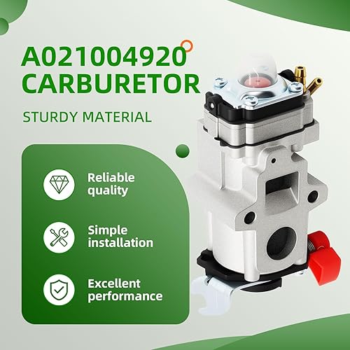 Miniatura 3 de Carburador A021004920 WYAB-1 Compatible con PB-8010H PB-8010T PB-9010 EB810 EB810RT EB910 Sopladores de hojas de mochila