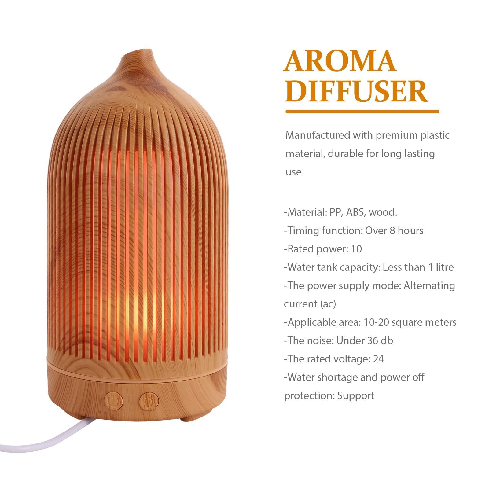 Angoily 1pieza Humidificador de Aire USB Portátil con Difusor de Aroma y Luz Nocturna Ultrasilencioso con Apagado Automático para Hogar Oficina y Coche