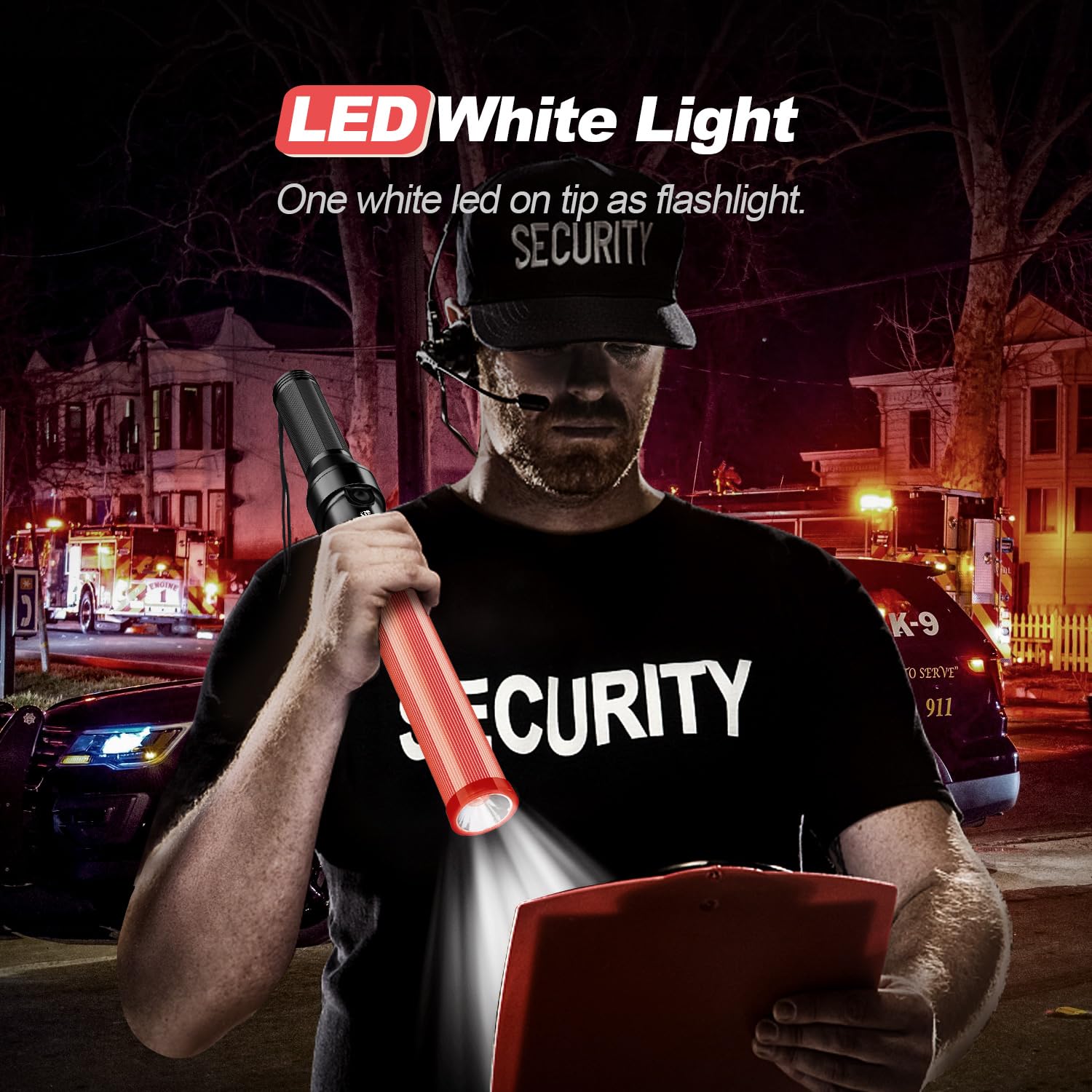RoadHero 16 Inch LED Traffic Wand with 3 Flashing Modes, 4 Pack — Amazon image 3