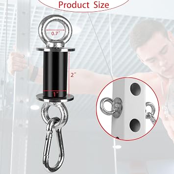Ertuohg 2PCS Power Rack Attachments, Heavy-Duty Steel Quick Connect Buckles, Universal Versatile Training Accessories for for Strength Training