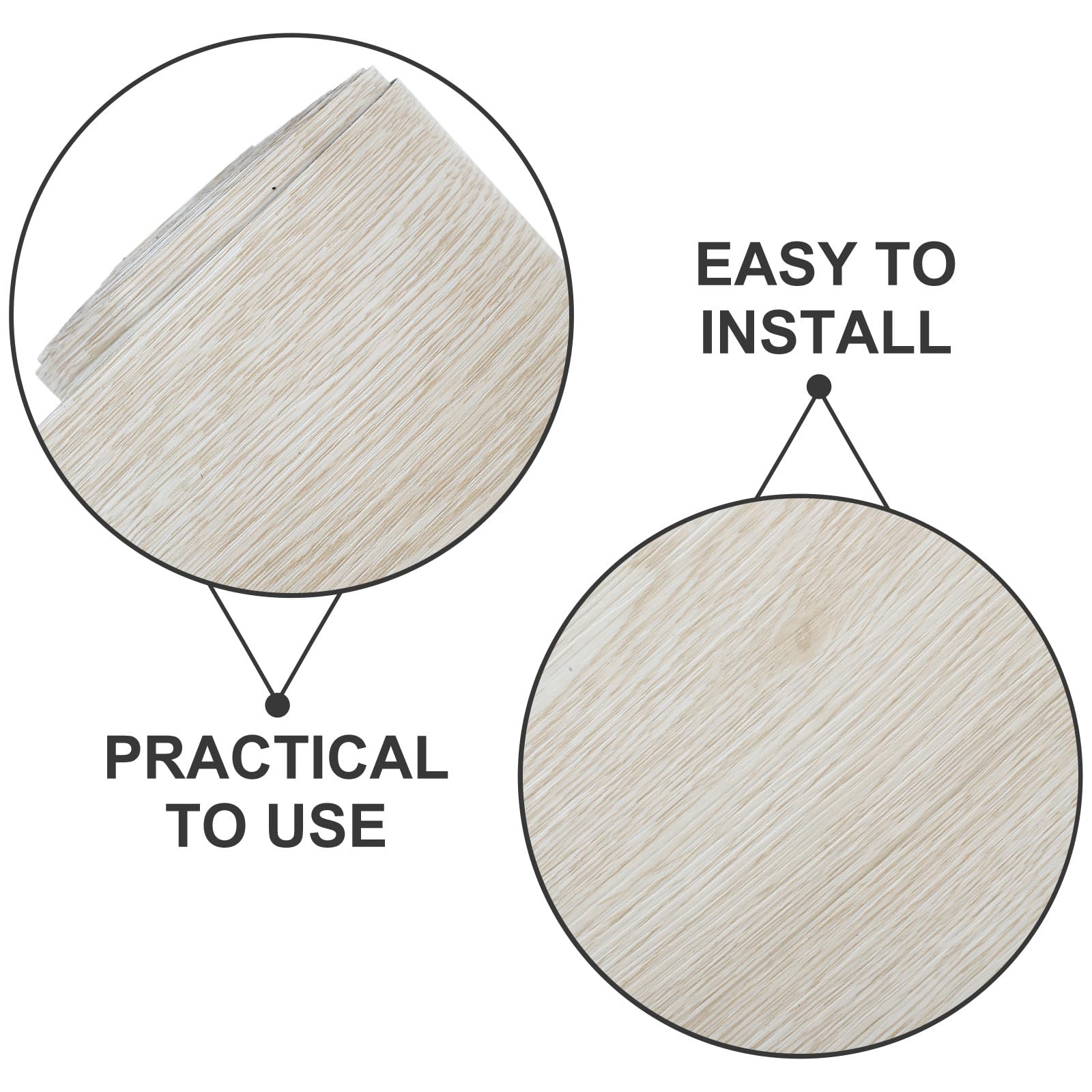 Rotolo di Pavimento Autoadesivo in Pvc 0, 6m X, Resistente
