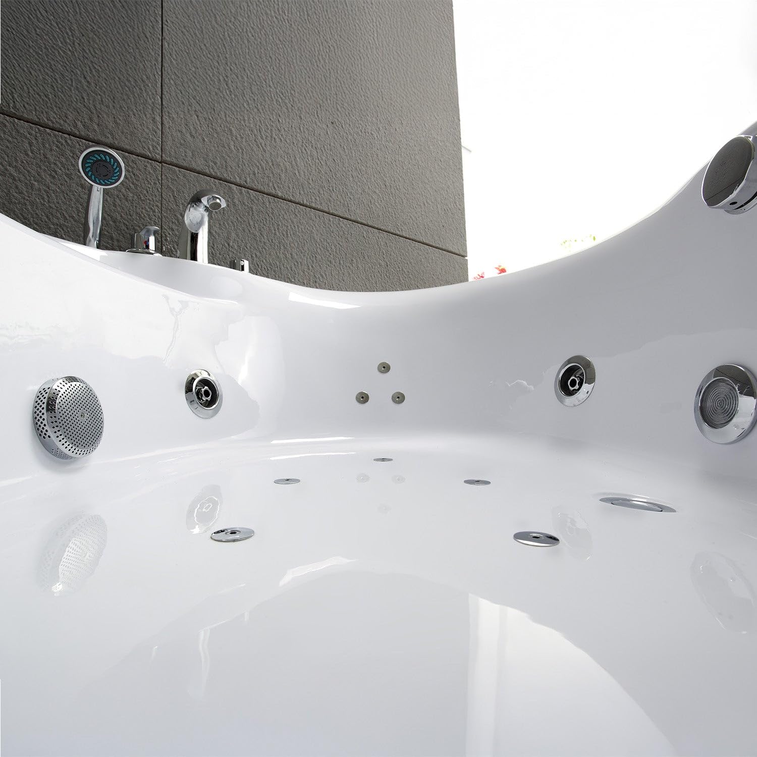 SPALINA Maldives Jets - Bañera de hidromasaje Clásica L. 135 x l. 135 cm