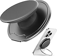 Vista 8 de Sinjimoru Soporte magnético para teléfono MagSafe — Sujeción magnética de 3000G, comodidad de silicona suave, placa de metal incluida, iPhone