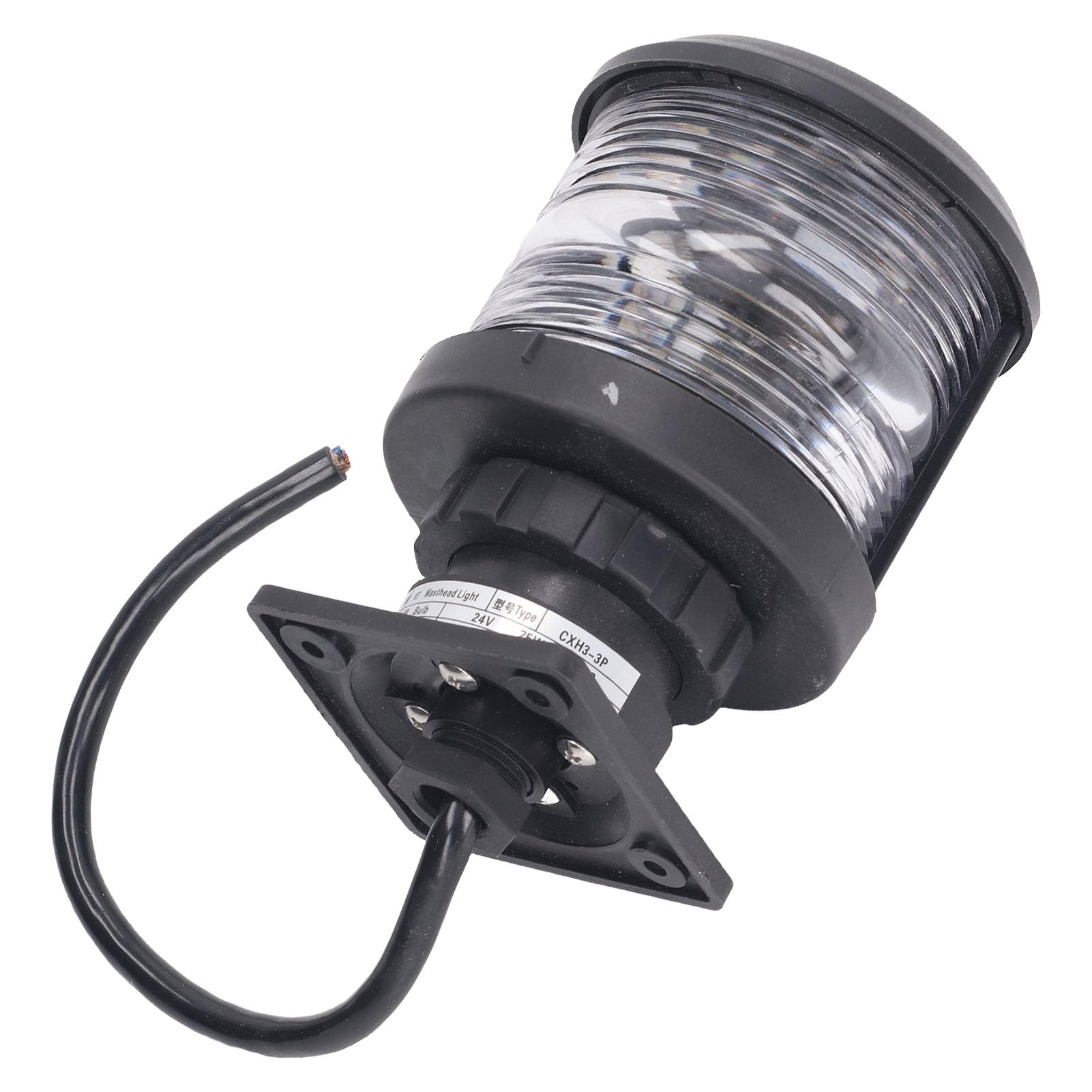 Luce Marina in Testa d'albero a LED, Impermeabile IP56, Luce di Navigazione da 25 W con visibilità di 2 Nm per Barche Sotto i 12 M
