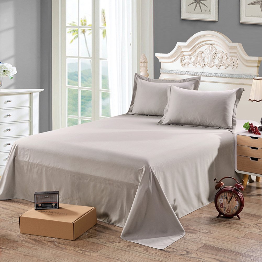 Feuilles de dortoir anti-plis drap de lit lisse grand format uni 230x230cm