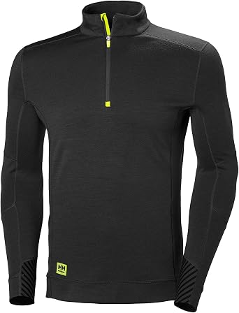 Helly-Hansen Workwear Kensington LIFA Half Zip Pullover for Men Made from Warm Moisture-Wicking Polypropylene, Active Fit