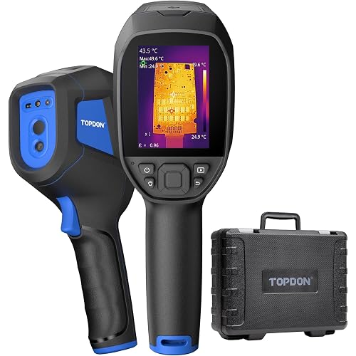 TOPDON TC005 3.5" Dual-Lens Thermal Imaging Camera, 512 x 384 TISR Resolution, with 2MP Visual Light Camera, 8-Hour Battery Life Handheld Infrared Imager, -4°F~1022°F