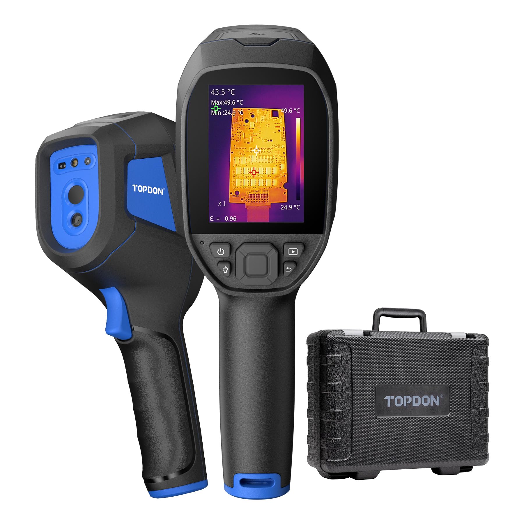 TOPDON TC005 256 x 192 IR High Resolution Dual-Camera Thermal Imaging Camera with 12-Hour Battery Life and 2MP Visual Light Camera, -4°F~1022°F Handheld Infrared Thermal Imager with PC 2D/3D Analysis-image-48