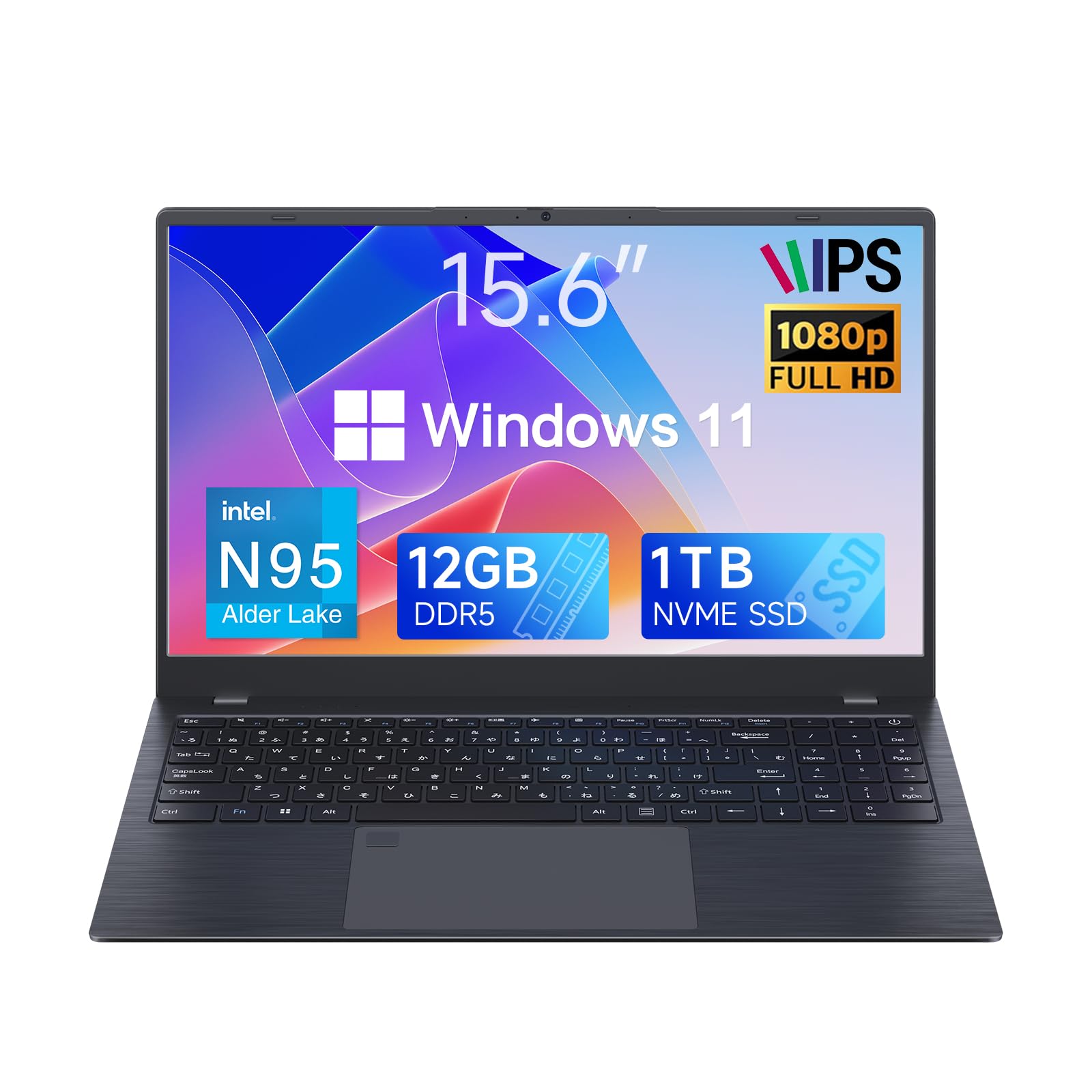 Intel Core N95 ノートパソコン 15.6インチ Windows 11 Pro対応