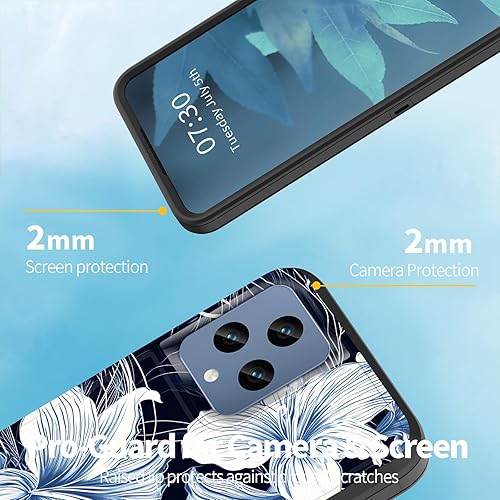 Miniatura 4 de Funda para Revvl 6 5G, híbrida de doble capa (tapa a prueba de polvo integrada) (soporte magnético para automóvil) a prueba de golpes, protección