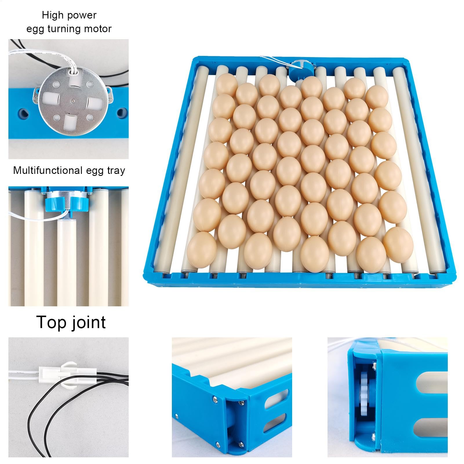 Incubatore Egg Turner | Automatico - Vassoio girevole per schiudere le | uova | Broodter - Incubatore per polli, anatre, quaglie, di, tornere, volatili, rotazione regolabile '