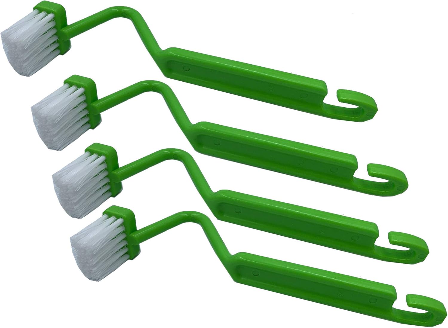 JDWG Curved Toilet Brush,8 VShaped Plastic Toilet Edge Brush Toilet