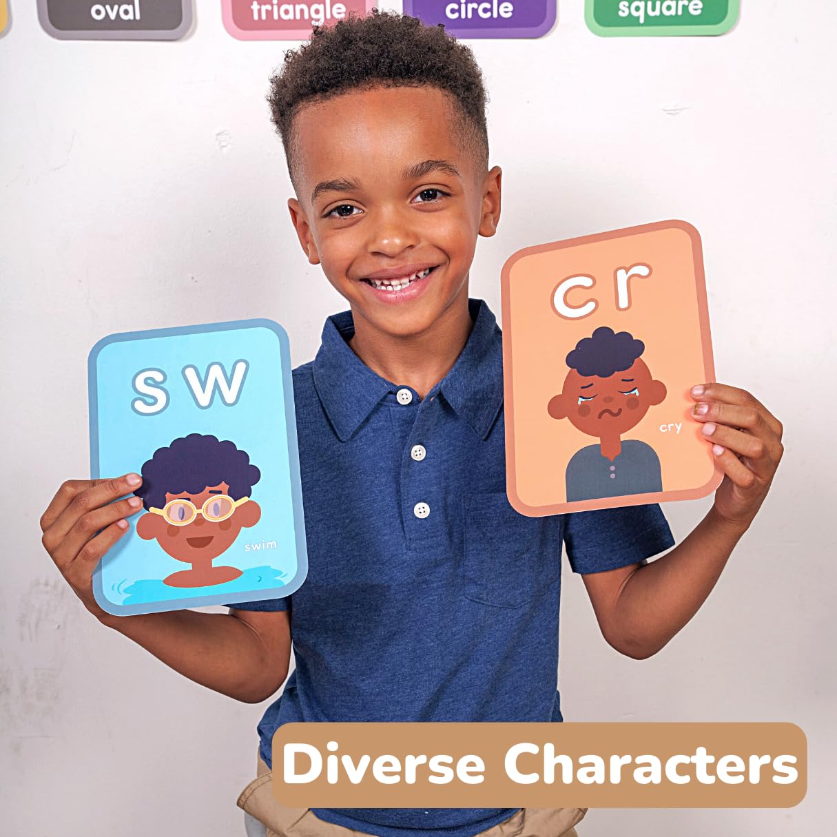 ABSee Me Blends Bulletin Board Set - 20 PCS Phonics Flash Cards - Learn to Read Spell Words Consonant Blends Science of Reading Manipulatives - First Grade Blends Phonics Poster - Homeschool Supplies - Image 9