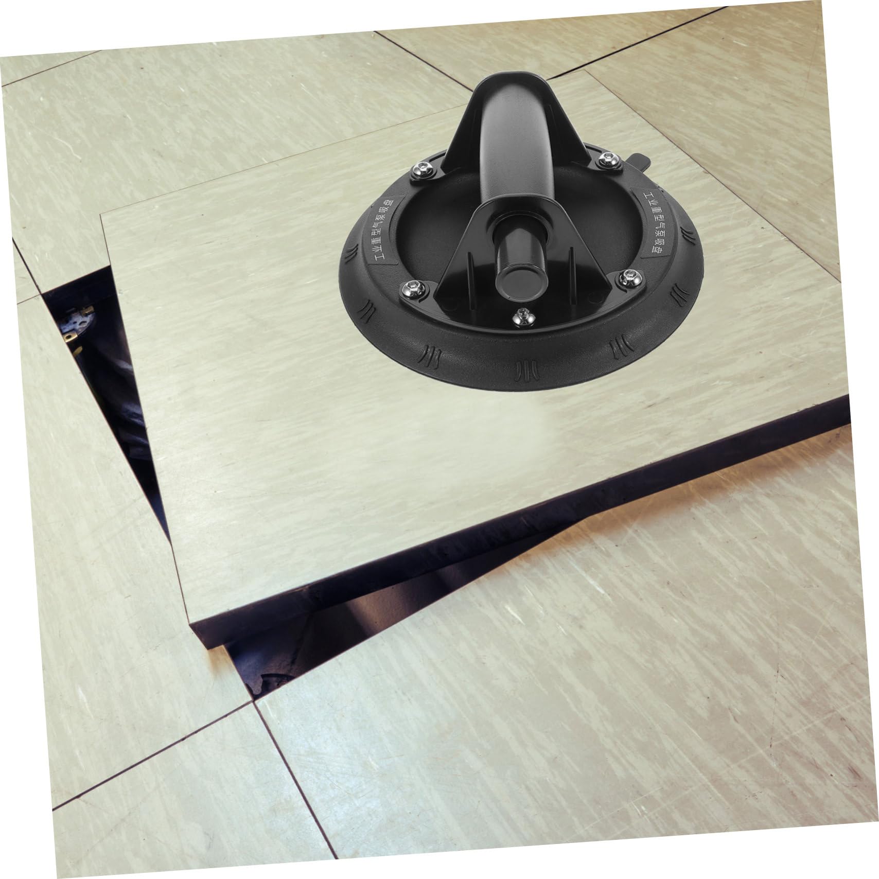 Ventouse pour Verre à Pompe Manuelle Noire en Caoutchouc et Métal | Outil de Levage Portable, Design Pratique et Fiable, Usage Polyvalent pour Surfaces Lisses