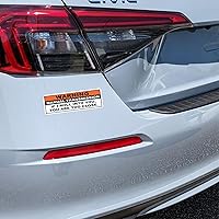 Vista 3 de (2 uds) Advertencia Divertido Vinilo Adhesivo Parachoques Pegatina Para JDM Transmisión Manual Stick Shift Coche Camión Hatchback