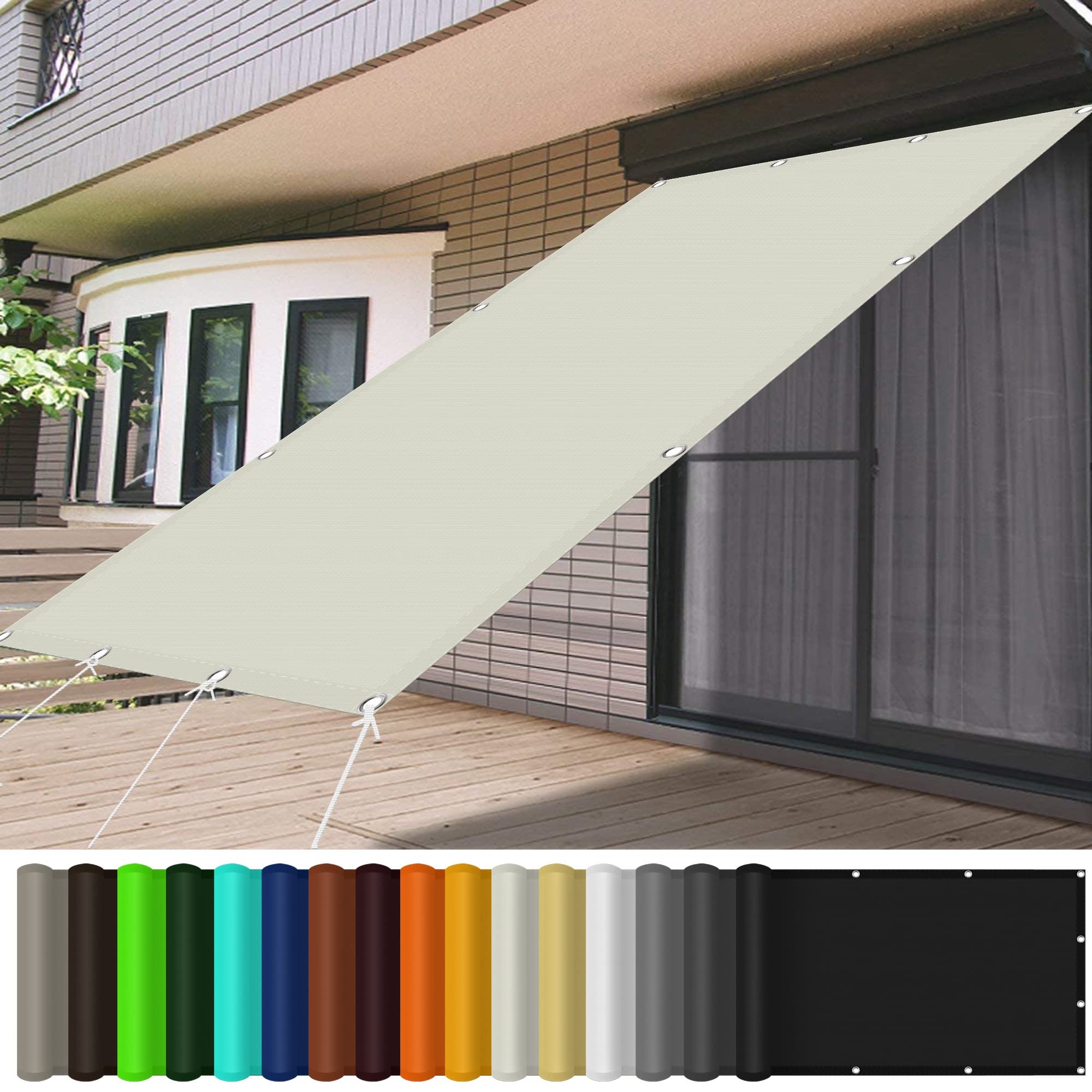 Tenda Verticale Tenda Da Esterno Per Balcone Tenda A Rullo Schermo Retrattile Da Esterno Ombreggiatura Protezione Solare 140x240cm Antracite 92224955