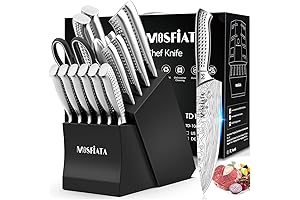 Mosfiata Knife Set: 17-Piece Precision Knives for Culinary Excellence