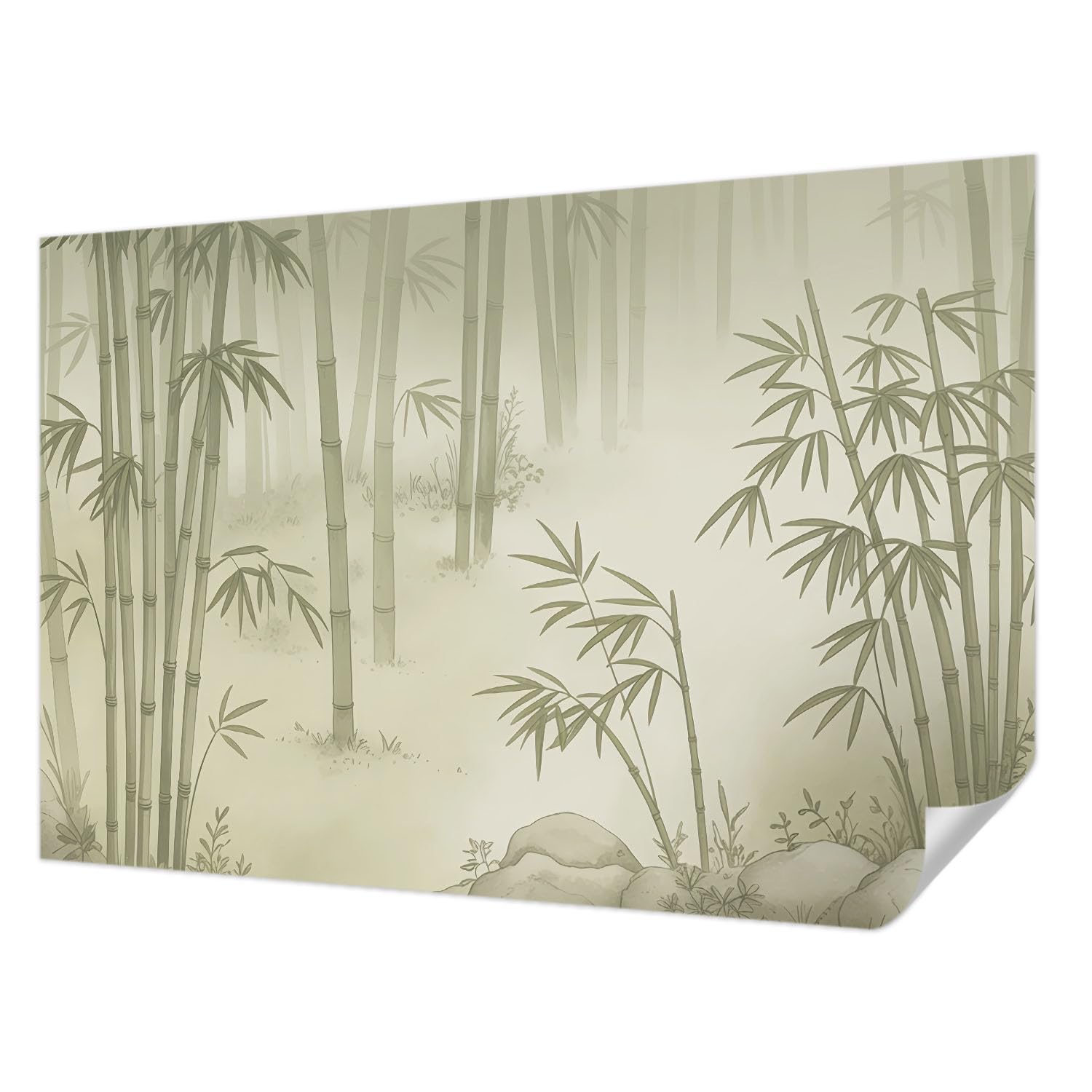Papier peint auto-adhésif paysage paisible pour chambre à coucher