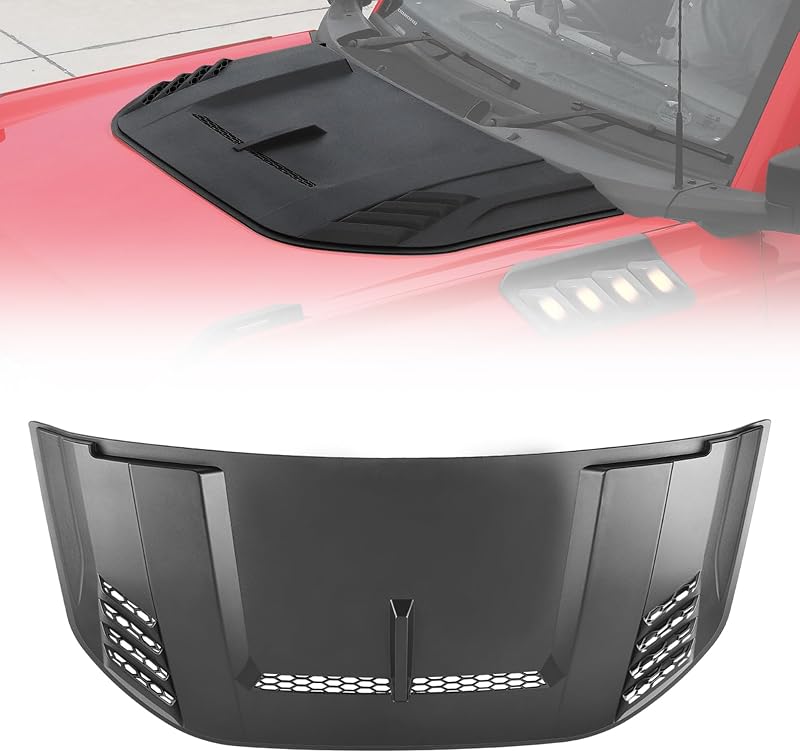Capa de entrada de ar do capô Aigmux em ABS preto fosco para Ford Bronco 2021–2026 – 1 unidade