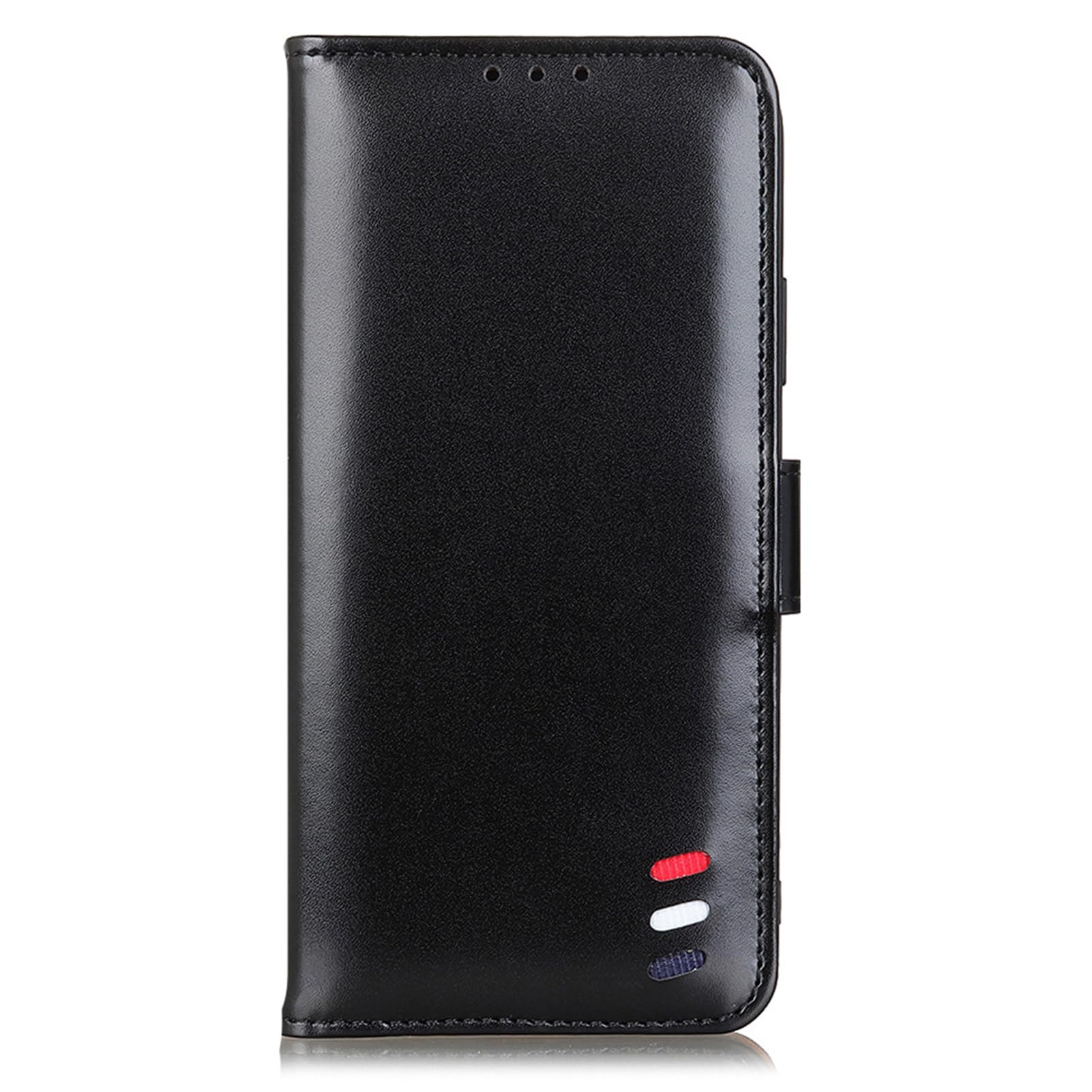 Etui z klapką do Samsunga Galaxy S24 Ultra/S24 Plus/S24, gładkie skórzane zamknięcie magnetyczne, portfel z klapką Etui na telefon komórkowy z uchwytem na kartę i funkcją stojaka (kolor: czarny,