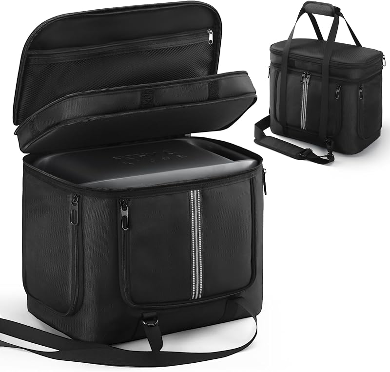 Carrying Case Compatible with Anker SOLIX C1000/1000 Gen 2/C800 | Portable Power Station Bag, Protective Storage Case with Pockets for Outdoor Travel Camping Charging Accessories