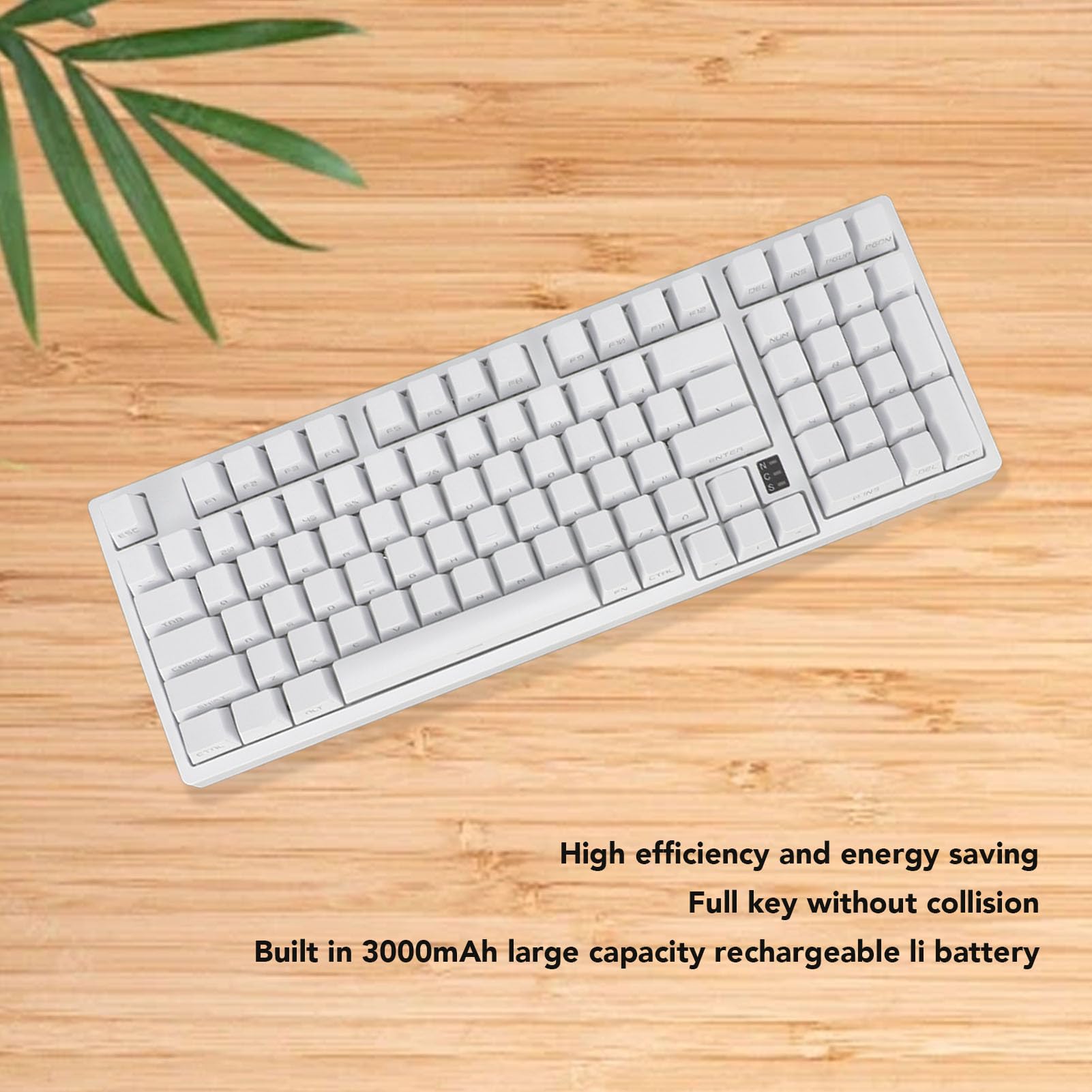 Amazon | メカニカルキーボード、3モード98キーゲーミングメカニカル