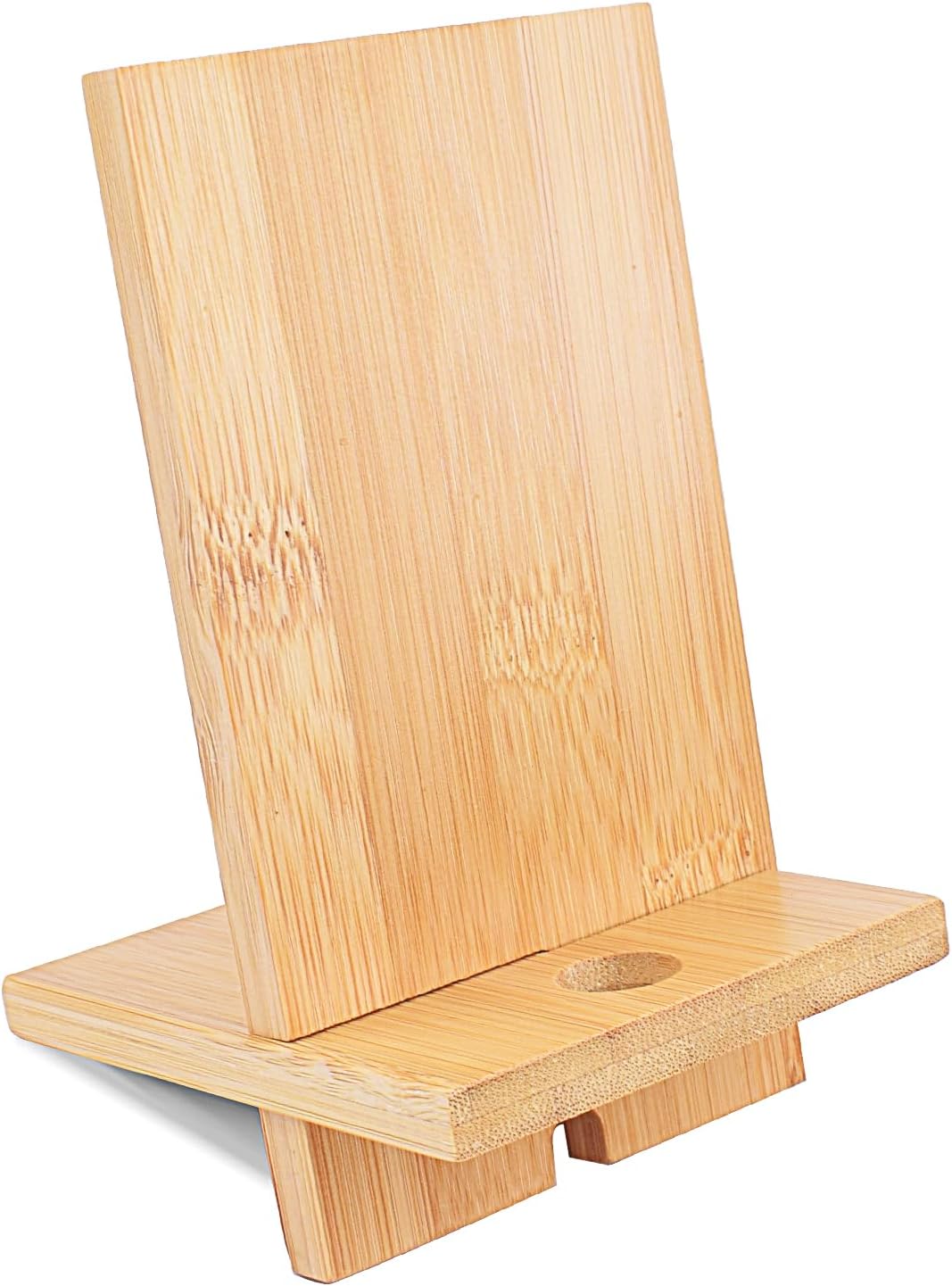 Mobile Stand Japanese Style Cellphone Holder Desktop Organizer Charging Station Compatible with All Smartphones Tablets Natural Bamboo Wood Portable Adjustable Angle (PLAIN-2HOLES) Mobile Stand Japanese Style Cellphone Holder Desktop Organizer Charging Station Compatible with All Smartphones Tablets Natural Bamboo Wood Portable Adjustable Angle (PLAIN-2HOLES)