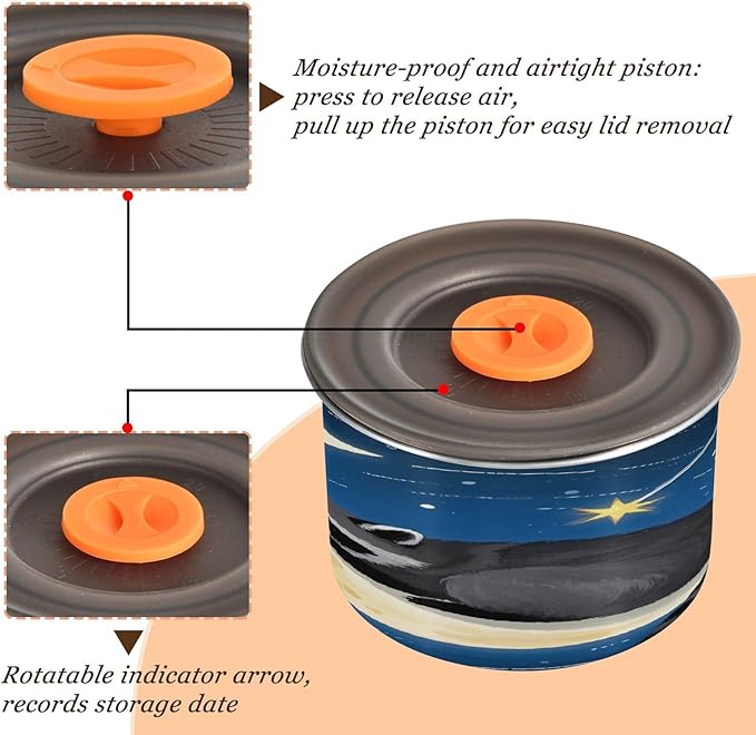 Almacenador de Alimentos ALAZA Moon Raccoon 17 oz Acero Inoxidable miniatura 5