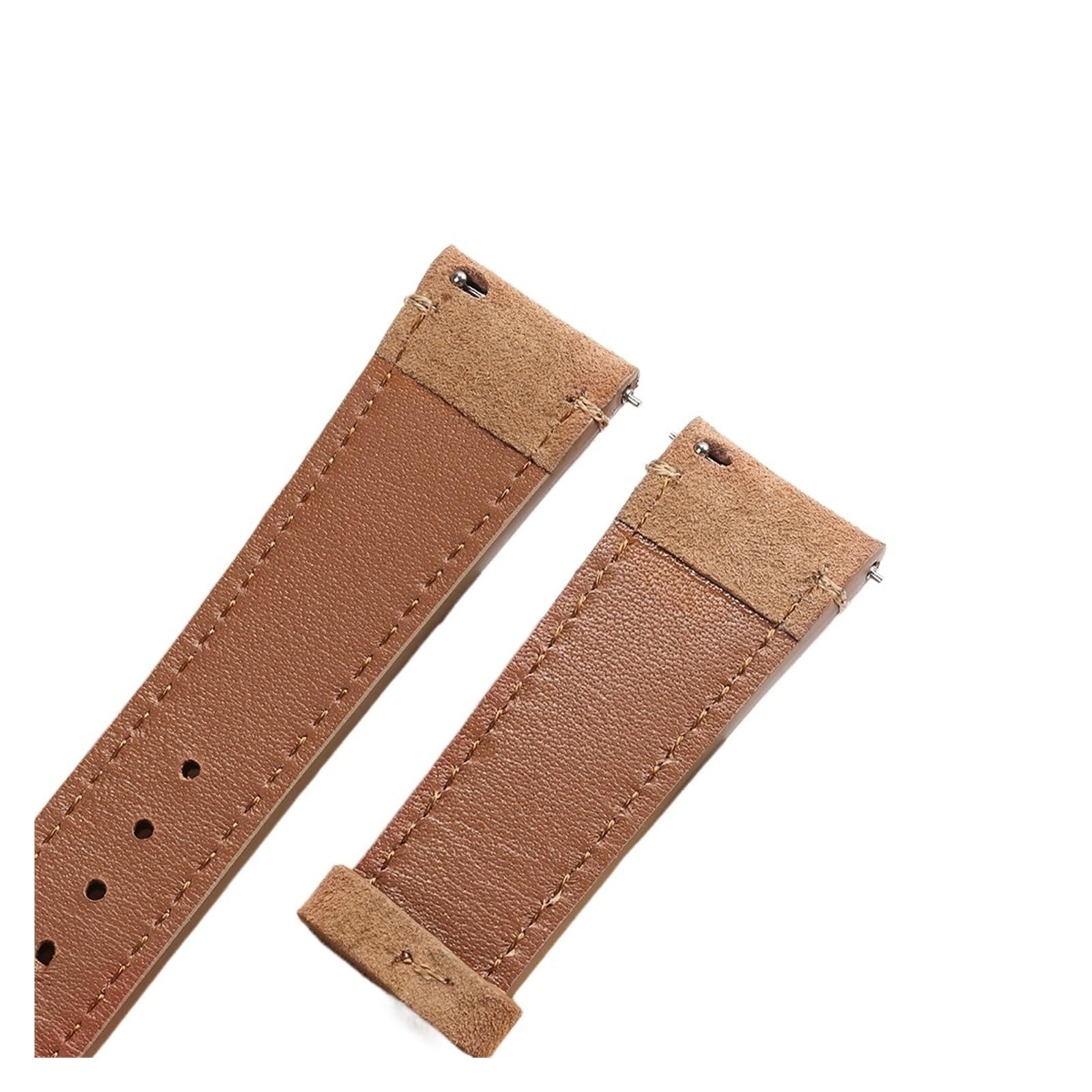 yingyingjia Miękki Zamszowy Pasek Retro Ze Skóry Naturalnej Sportowy Pasek Do Zegarka 20 Mm 22 Mm