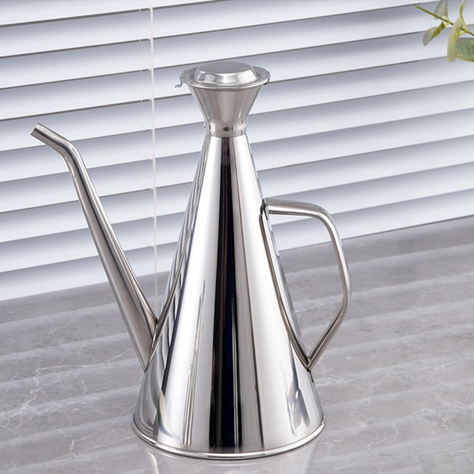 Práctico dispensador de aceite 304 antioxidante, construcción robusta, boquillas a prueba de fugas, ergonómico para cocinas precisas, dispensador de aceite con boquilla precisa