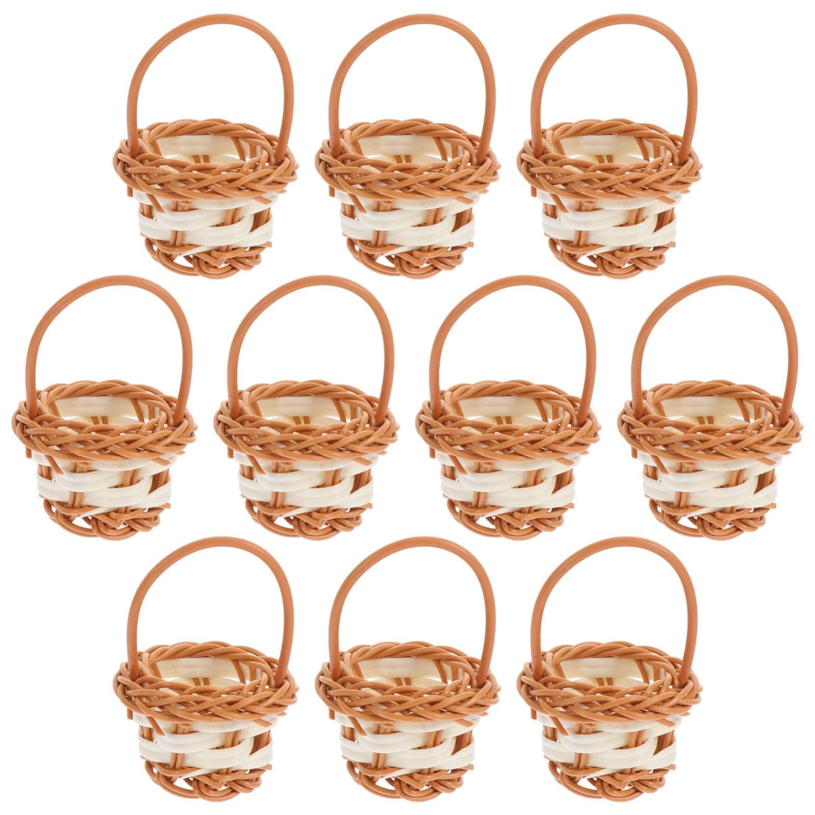 Sponsored Ad – Khazna Mini Woven Baskets, 10Pcs Beautiful Flower Girl Baskets, Miniature Picnic Baskets, Handheld woven basket, Perfect for Picnic Wedding Birthday Rustic Farmhouse Decor