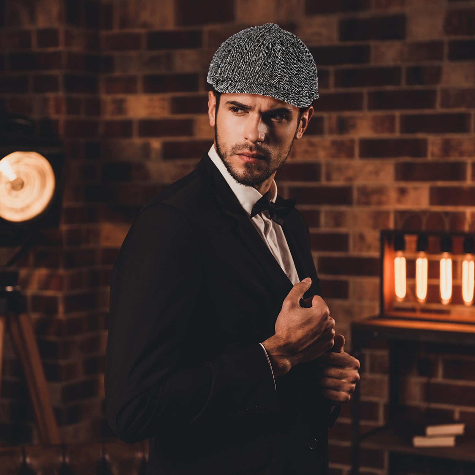 Lusofie Newsboy męska czapka płaska czapka bawełniana gazeciarz czapka regulowana taksówkarz dla mężczyzn płaska czapka irlandzki taksówkarz Gatsby czapka wędkarska czapka golfowa