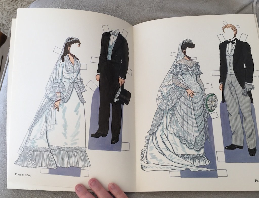 Bride and Groom Fashion Paper Dolls