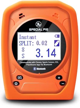 Shot Timer and Silicone Case Bundle Orange/Orange