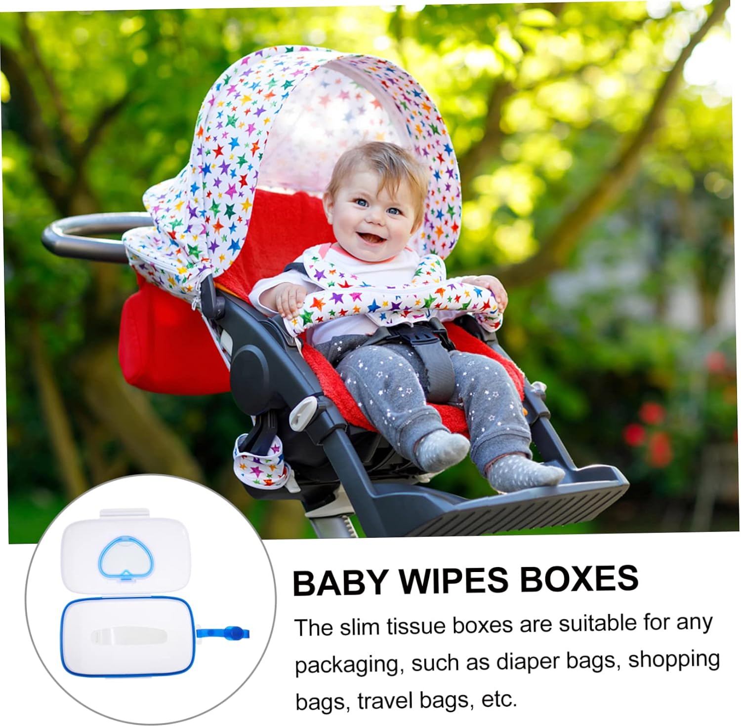 1Pc Portable Hanging Wet Tissue Box for Outdoor Use Travel Storage Holder for Wipes for Diaper Bags Strollers and Quick Access to Wet Napkins