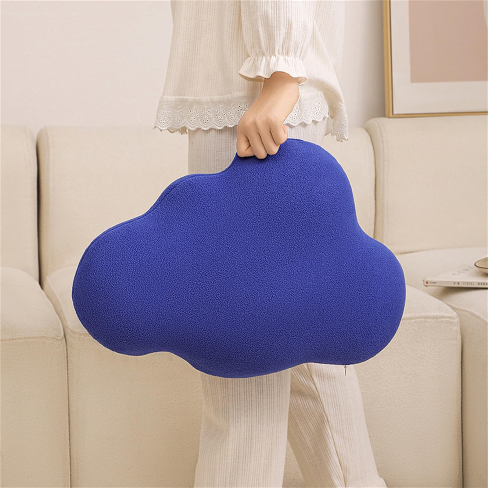 Champracer Wolke Plüschtier 30x45cm - Süßes Wolkenkissen In Blau Oder Rosa