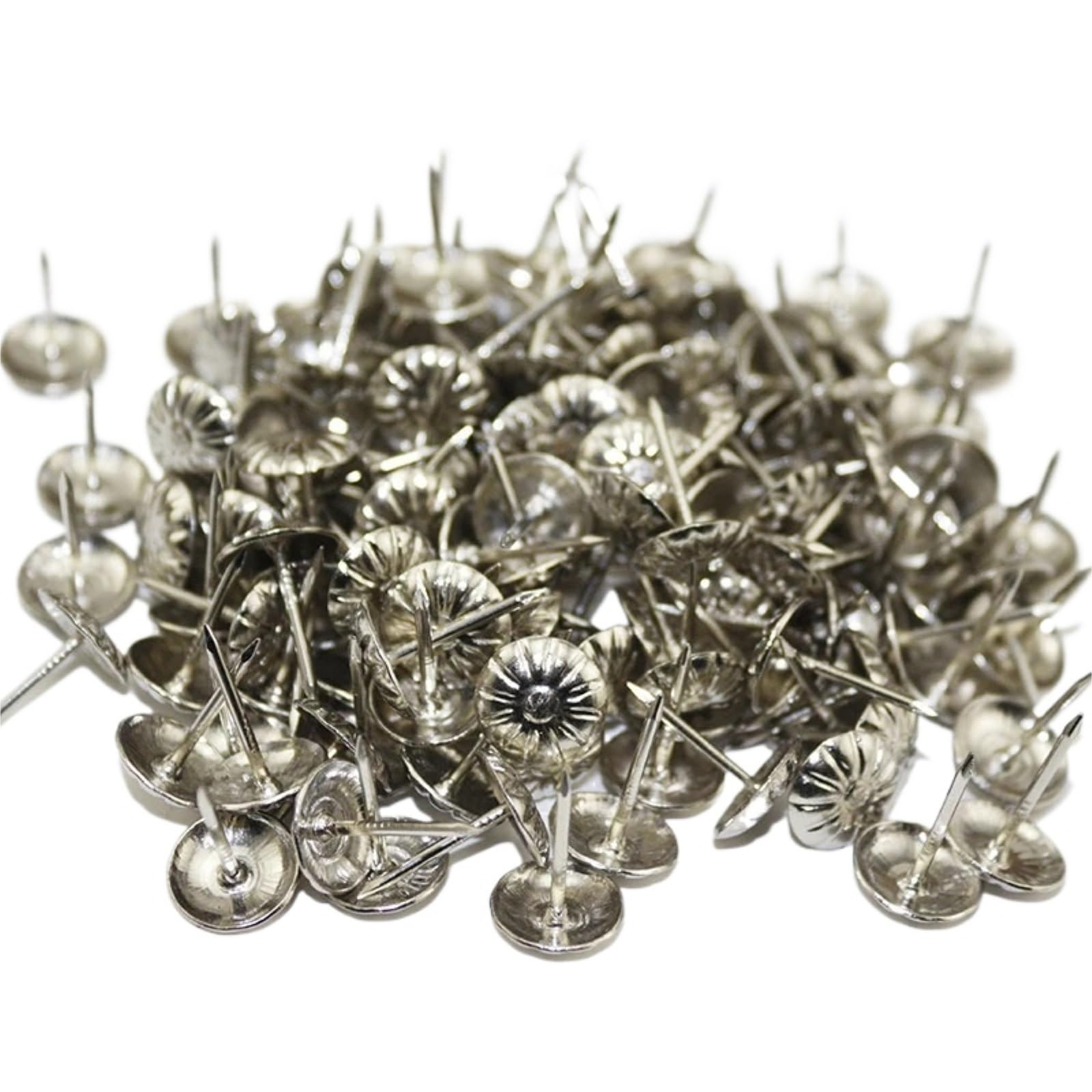 Silver Decorative Nails 11X16mm Push Tacks for Jewelry Box Furniture Wood Craft Hardware(50pcs)