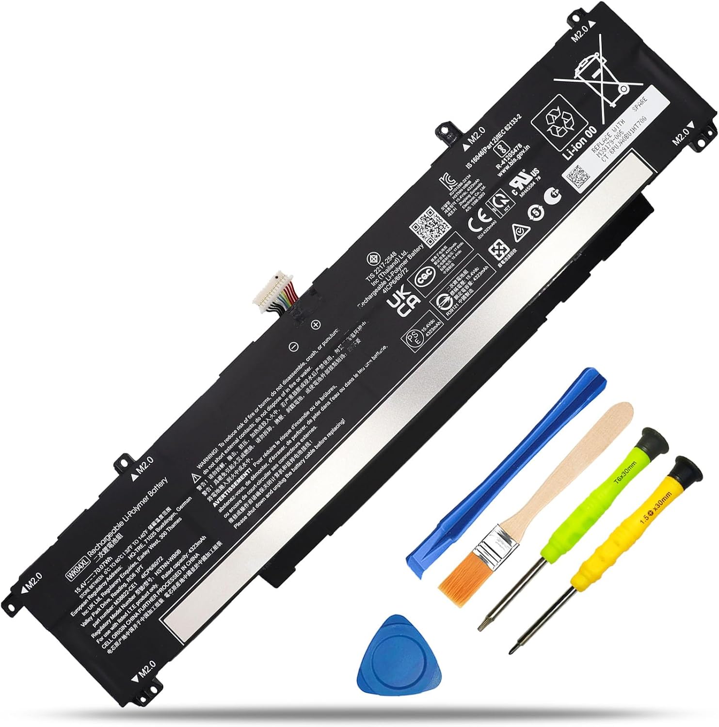 TI04XL M24563-005 Laptop Battery Replacement for HP Envy 17 Envy 17-ch Series Notebook HSTNN-IB9T M24420-1D1 M24420-1C1 TI04055XL 15.12V 55.67Wh
