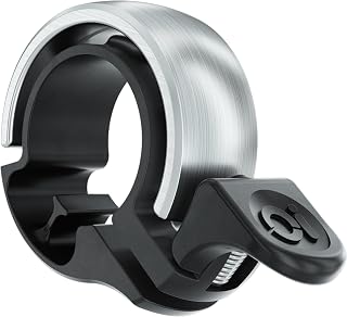 Knog Oi Aluminum Bike Bell - Stylish, Crisp-Ringing Bicycle Bell for 22.2mm & 31.8mm Bars