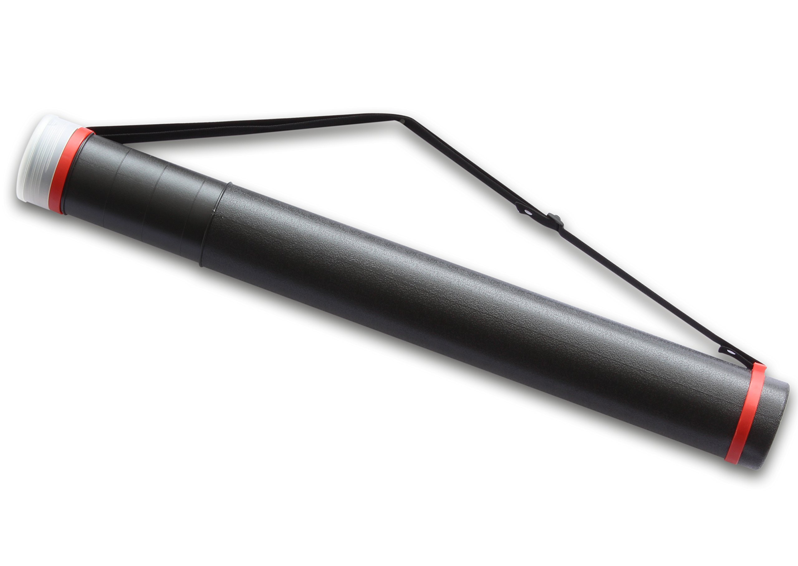 Zeichenrolle, Posterrolle Ø 8,5 cm, Transportrolle für Pläne, Plakate, Flipchart, 60-100 cm ausziehbar, DIN A2 – DIN A0 und größer, Schultergurt, stabiler Köcher